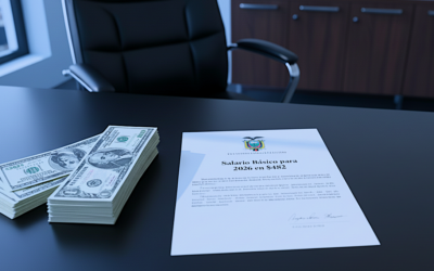 ECUADOR FIJA EL SALARIO BÁSICO UNIFICADO PARA 2026 EN $482