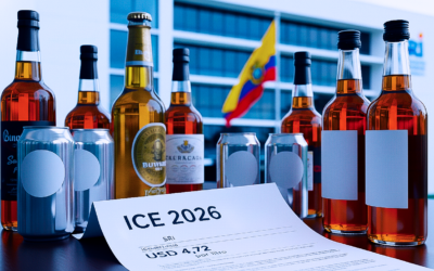 EL SERVICIO DE RENTAS INTERNAS ACTUALIZA LA BASE IMPONIBLE DEL ICE PARA BEBIDAS ALCOHÓLICAS (INCLUIDA LA CERVEZA) EN USD 4,72 POR LITRO DE BEBIDA, PARA EL PERÍODO FISCAL 2026